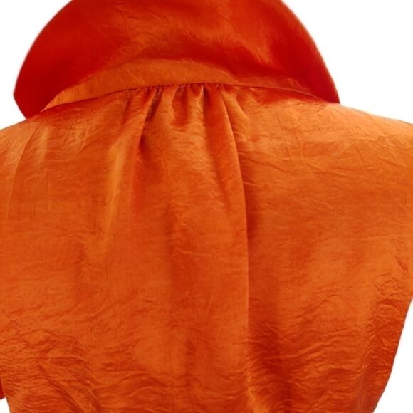 Victor Alfaro lustrous orange tunic top medium - Picture 5 of 11